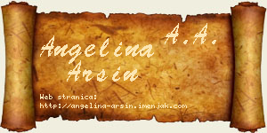 Angelina Arsin vizit kartica